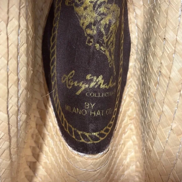 Larry Mahan's Straw Western Cowboy Hat by Milano Size 6 7/8 Made in USA - Picture 5 of 12